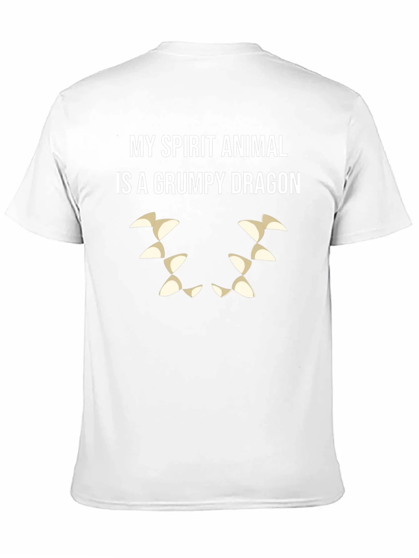 Grumpy Dragon Spirit Animal T-Shirt - Black