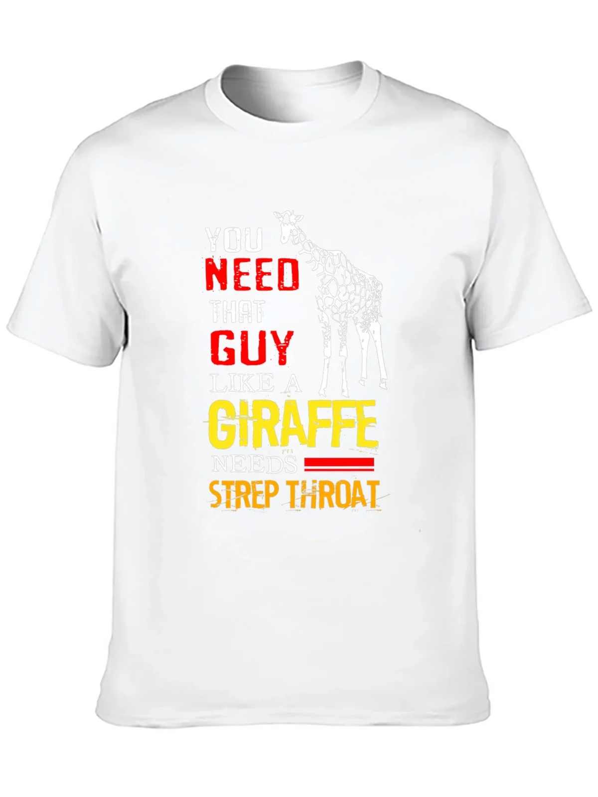 Giraffe Strep Throat T-Shirt - Funny Graphic Tee