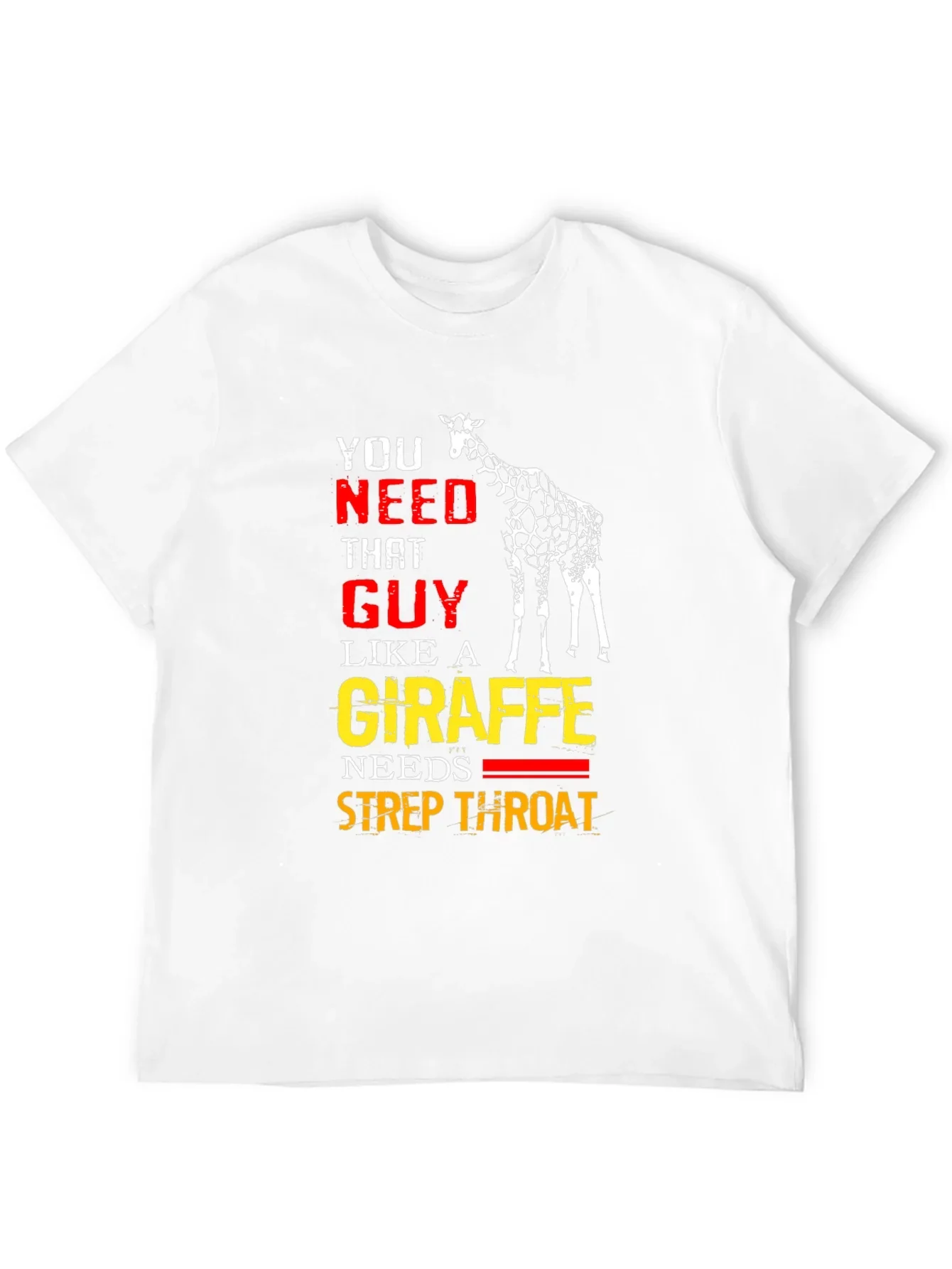 Giraffe Strep Throat T-Shirt - Funny Graphic Tee