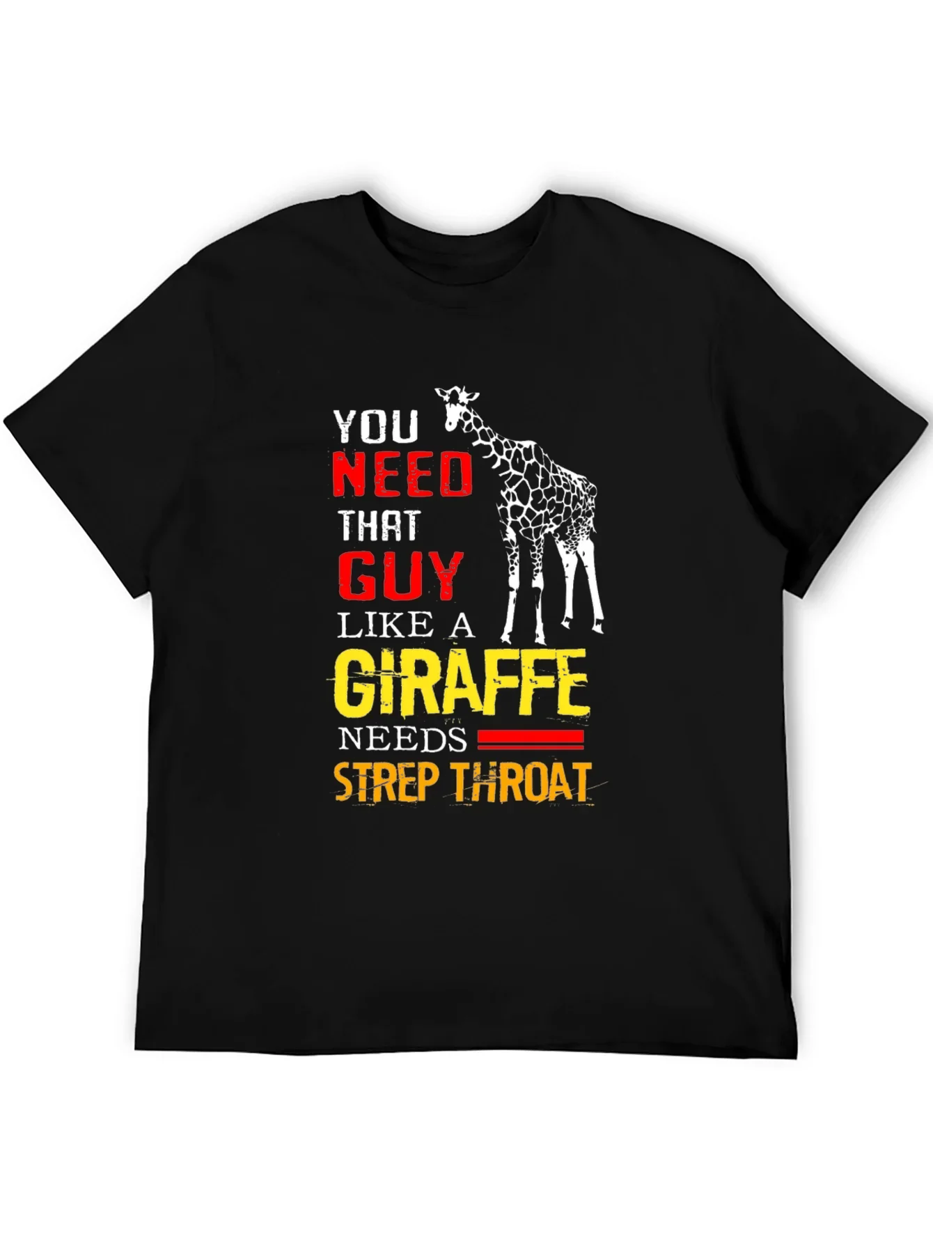 Giraffe Strep Throat T-Shirt - Funny Graphic Tee