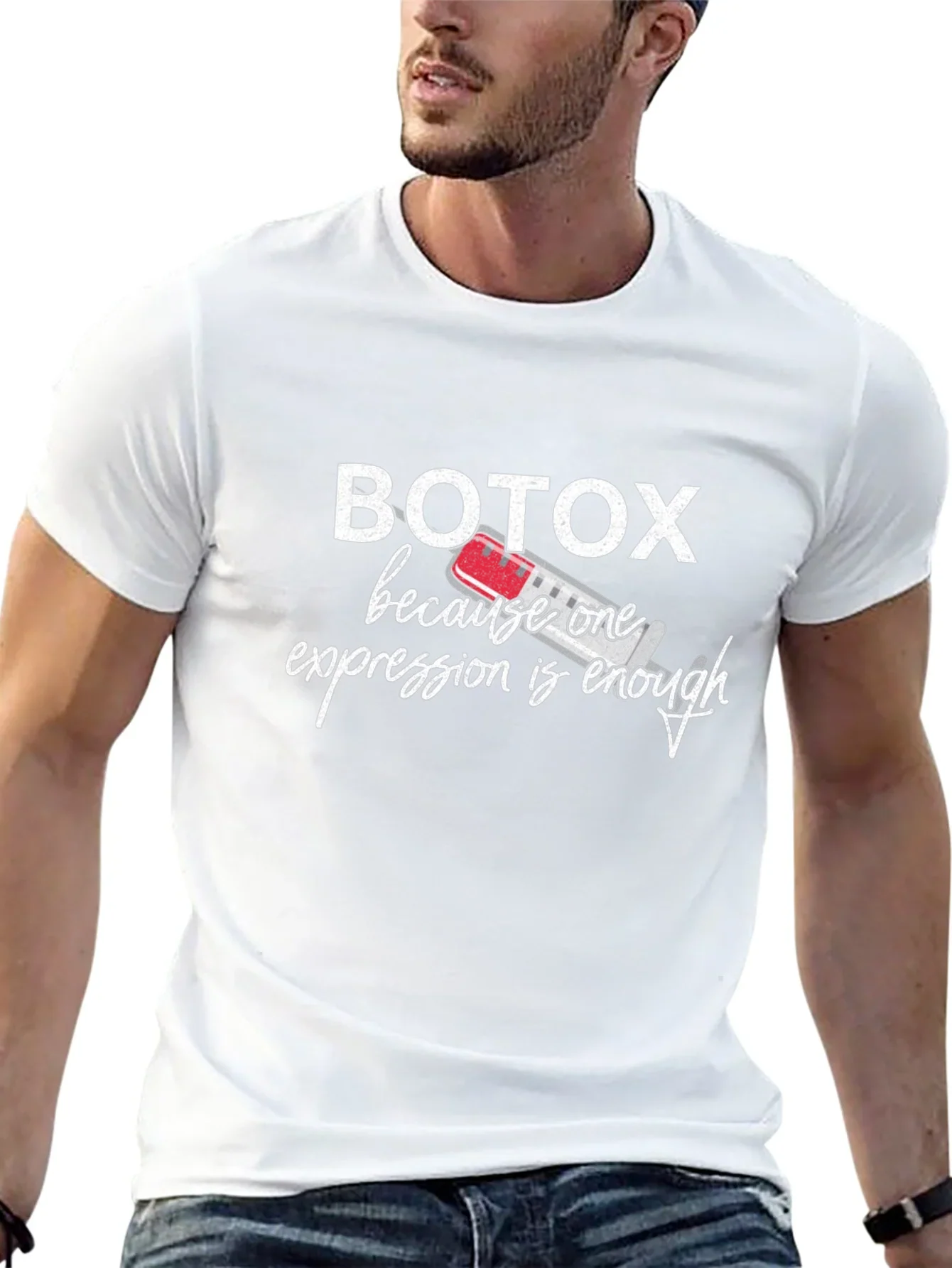 Botox Funny T-Shirt - One Expression Enough