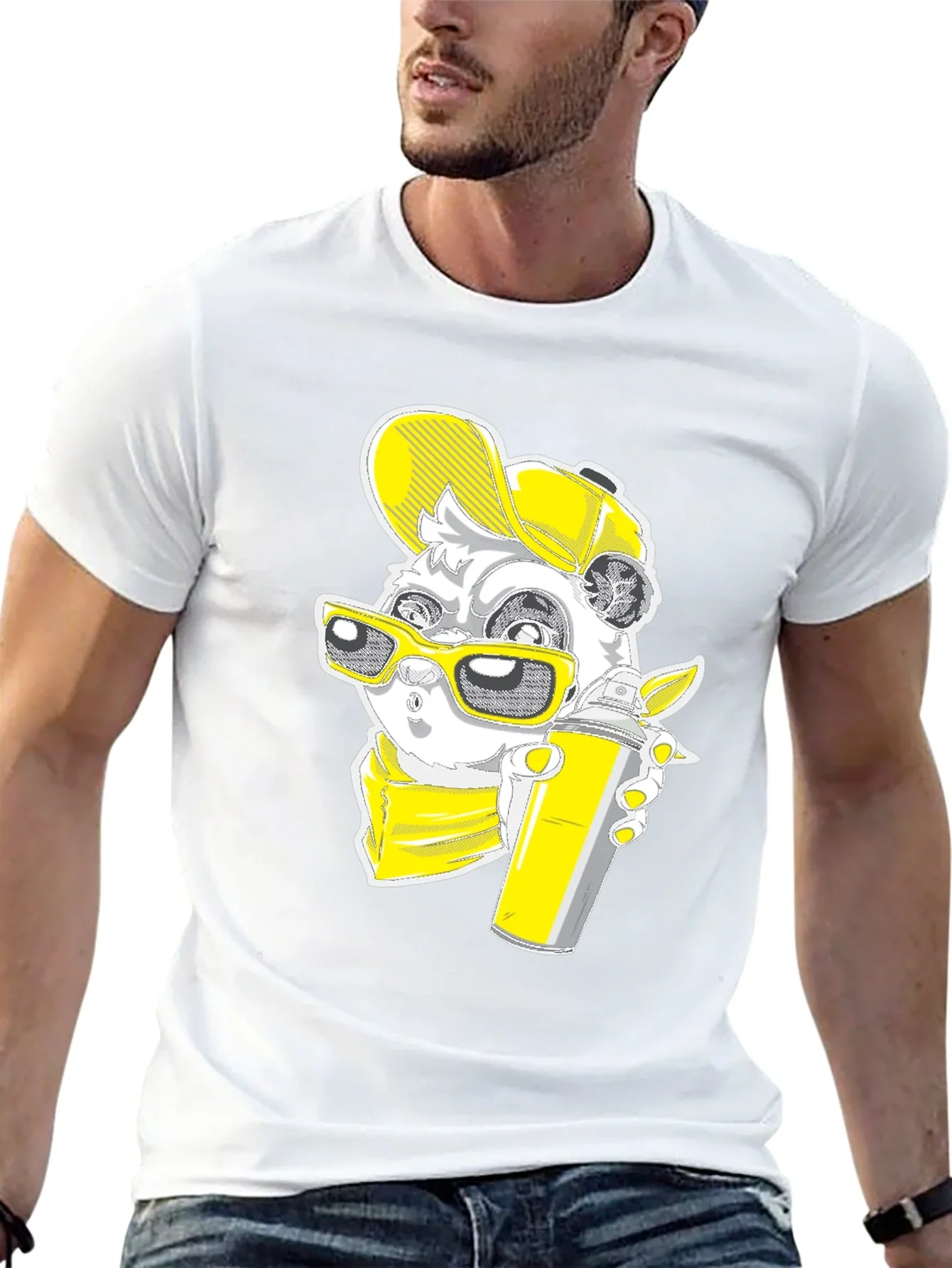 Graffiti Panda Graphic Tee - Urban Style