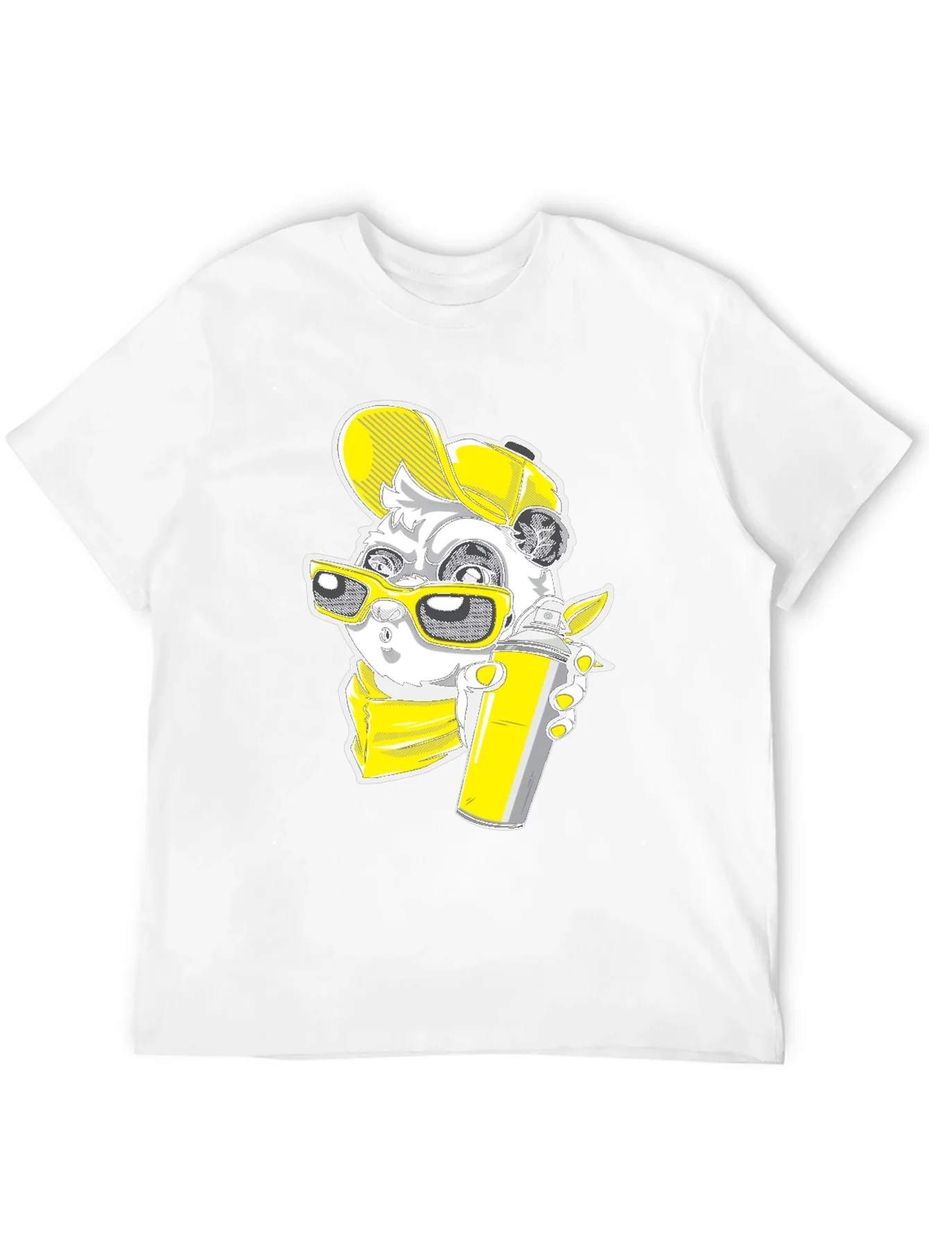 Graffiti Panda Graphic Tee - Urban Style