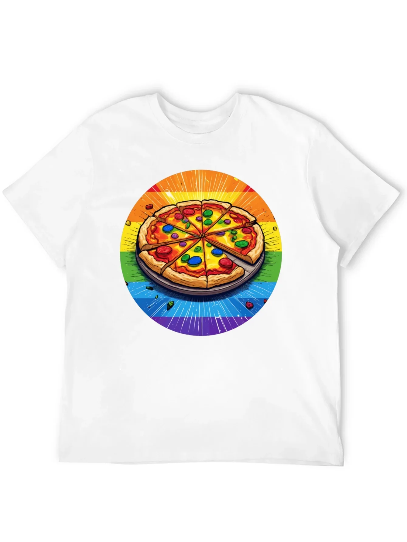 Rainbow Pizza T-Shirt
