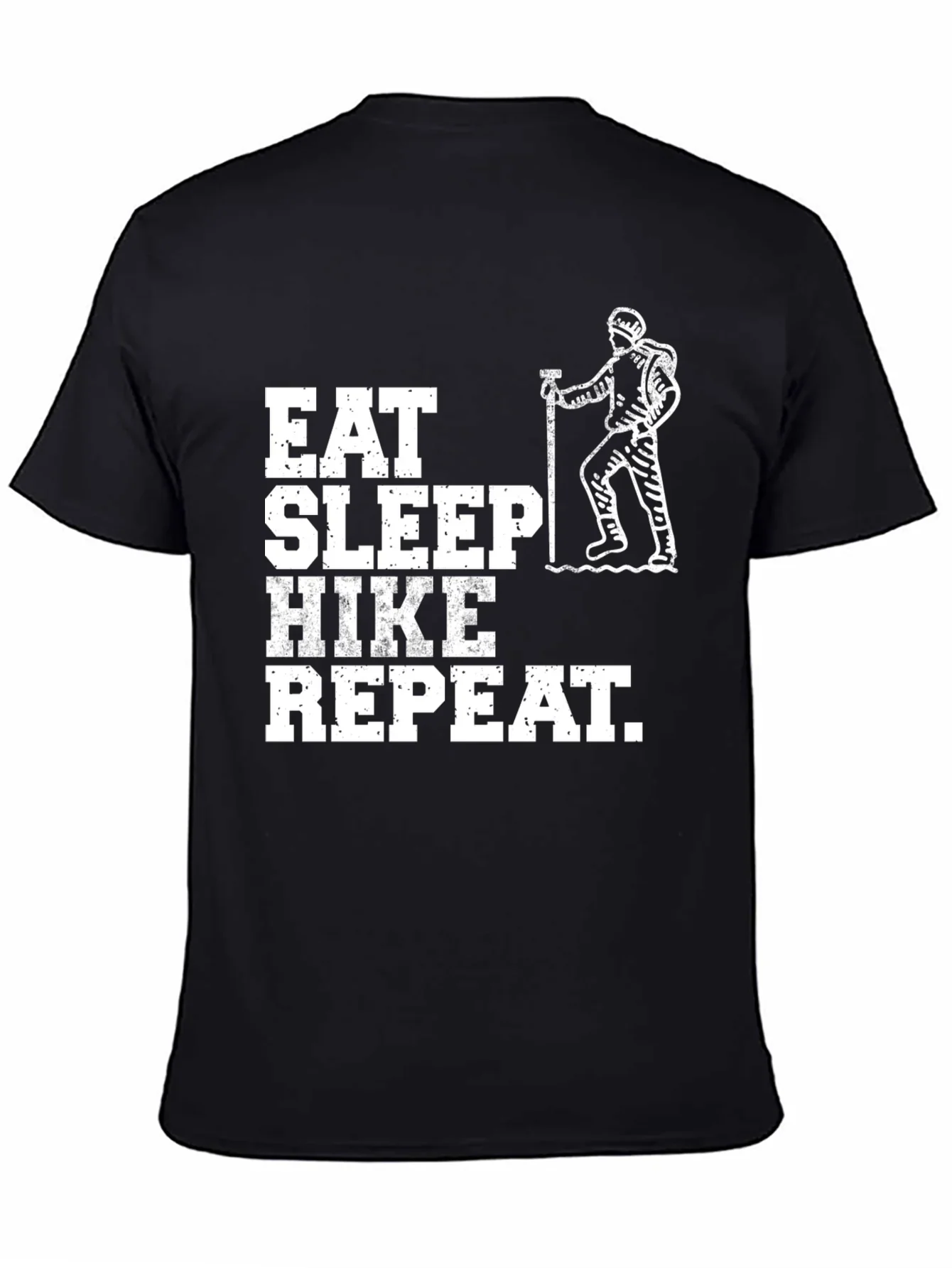 Eat Sleep Hike Repeat Black T-Shirt