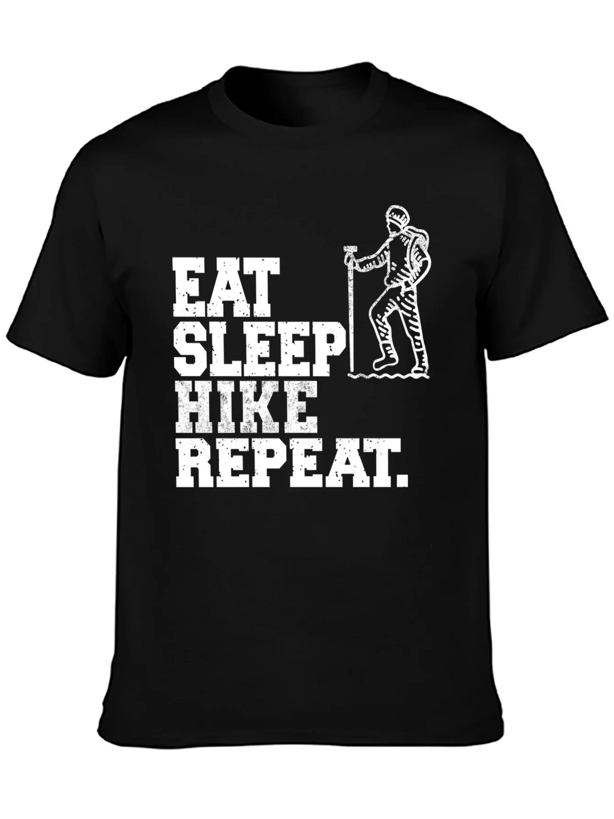 Eat Sleep Hike Repeat Black T-Shirt
