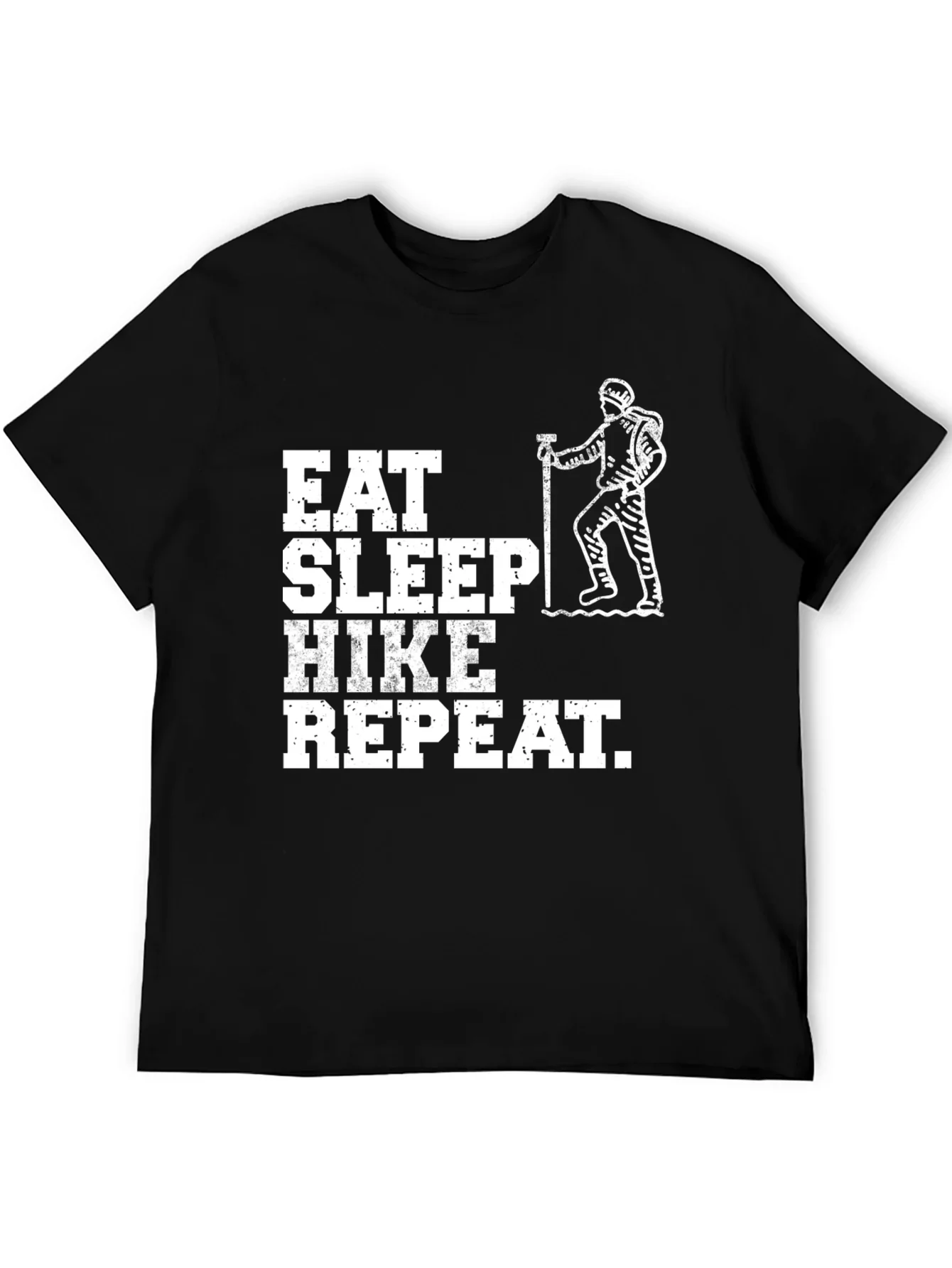 Eat Sleep Hike Repeat Black T-Shirt