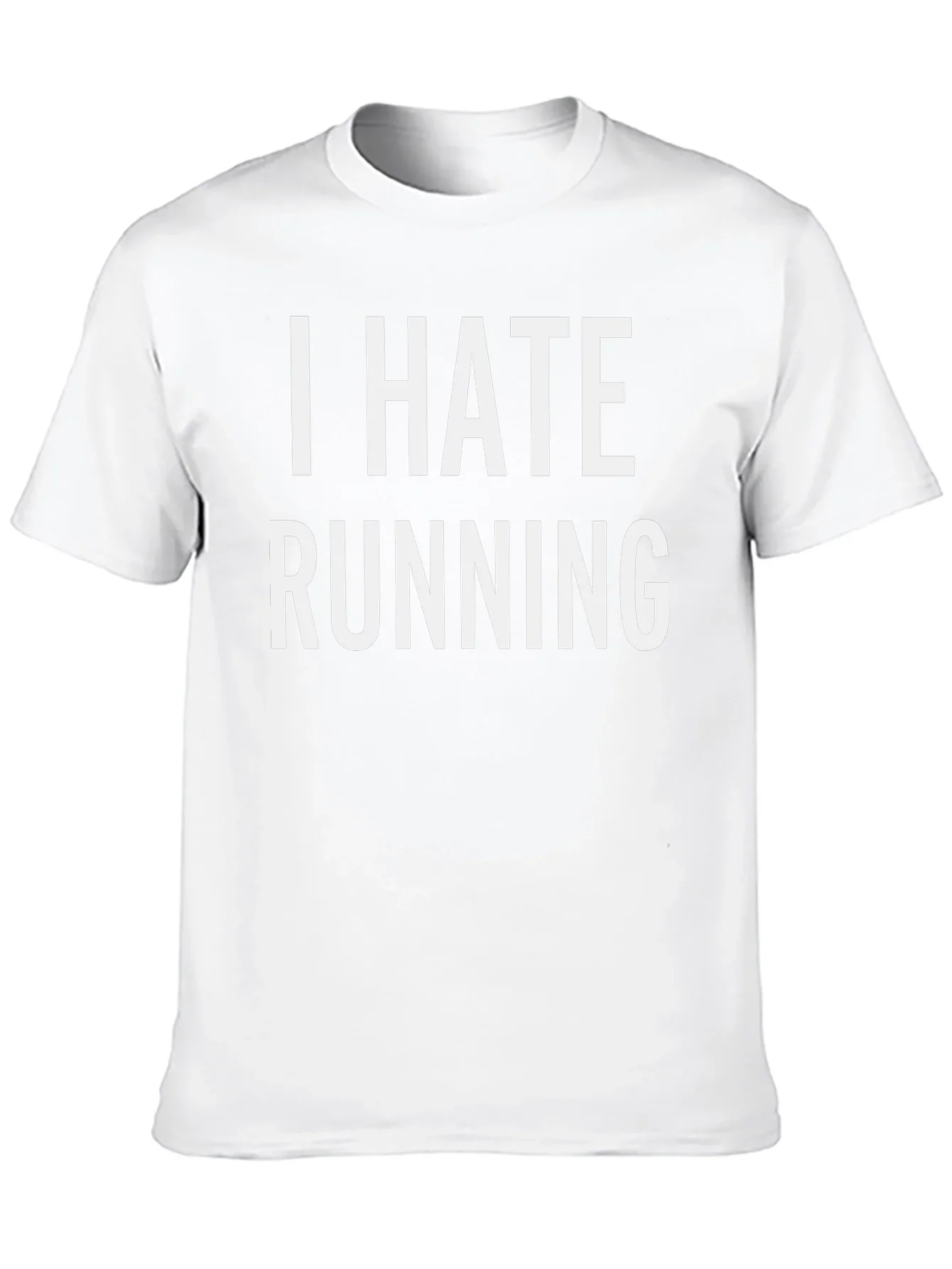 I Hate Running Black Graphic T-Shirt