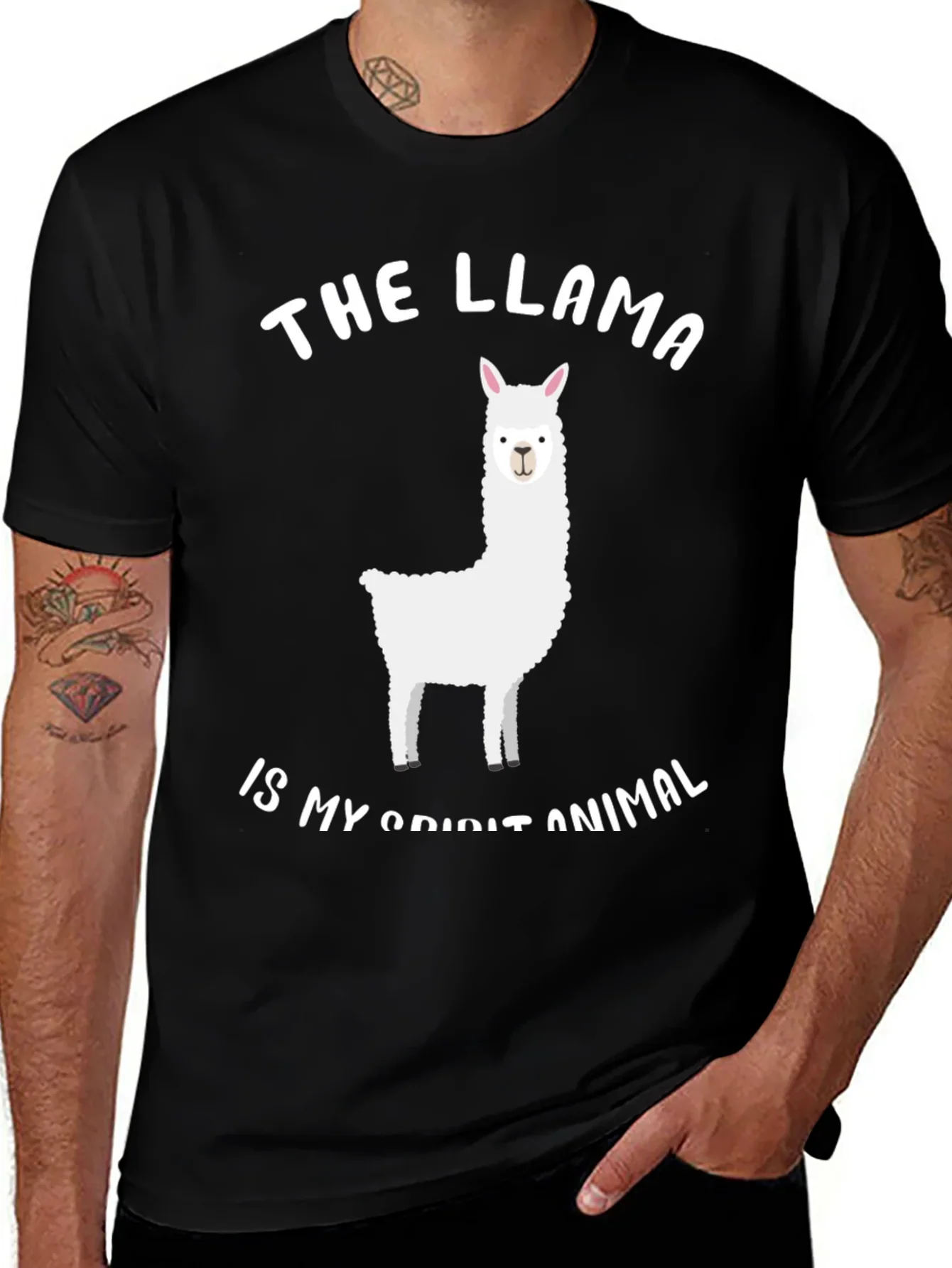 Llama Spirit Animal Graphic Tee
