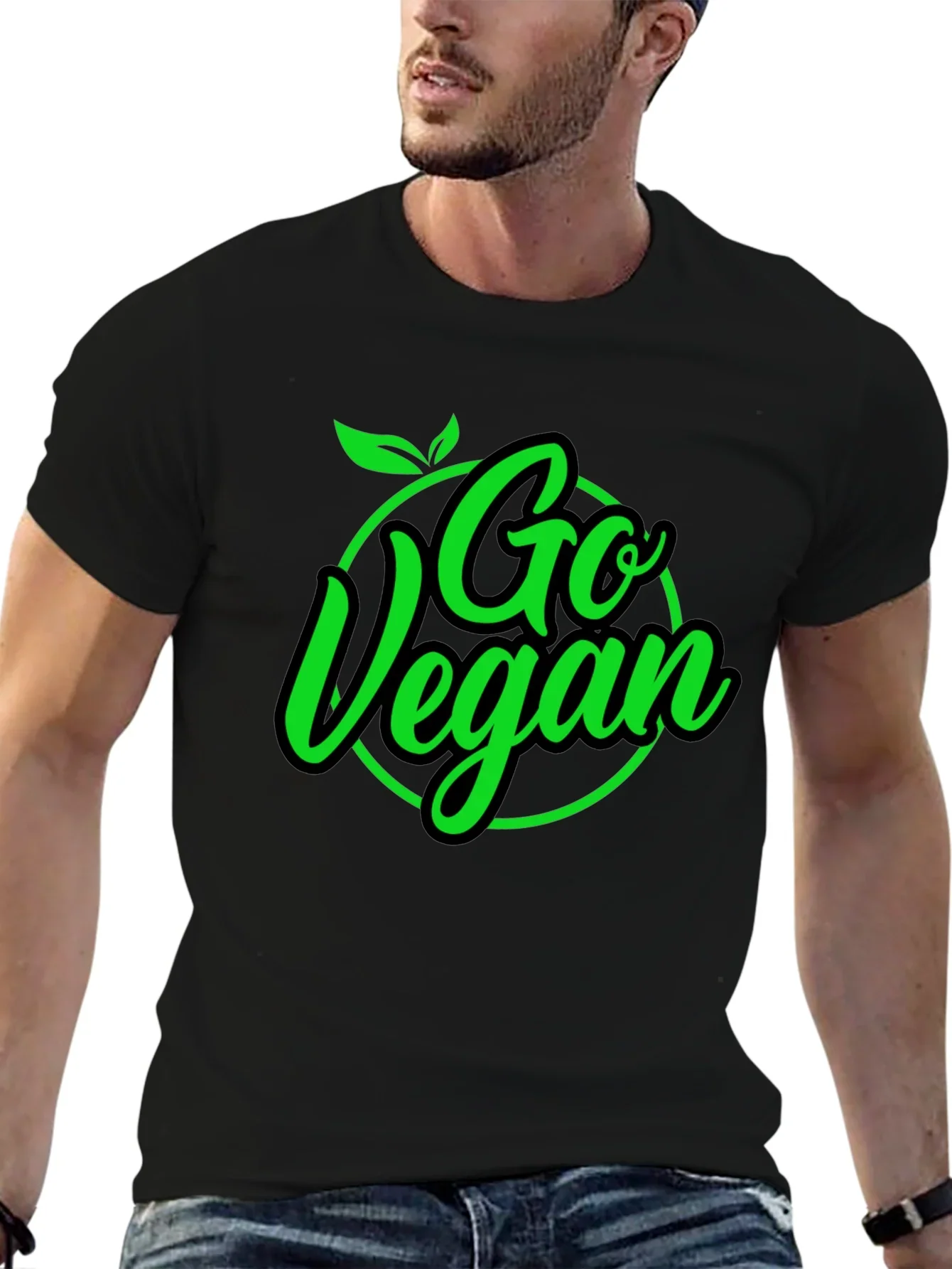 Go Vegan Black T-Shirt