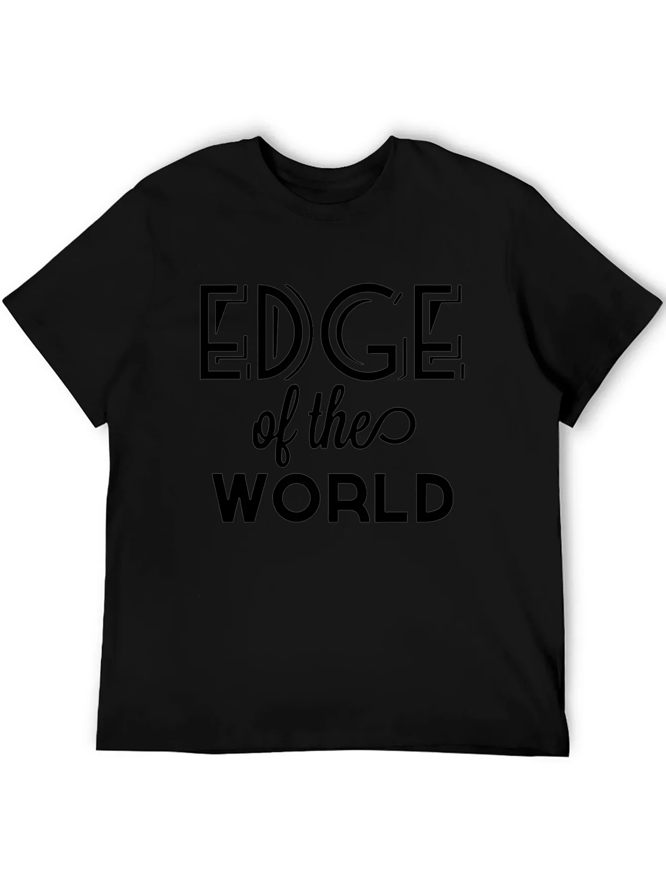 Edge of the World Black T-Shirt