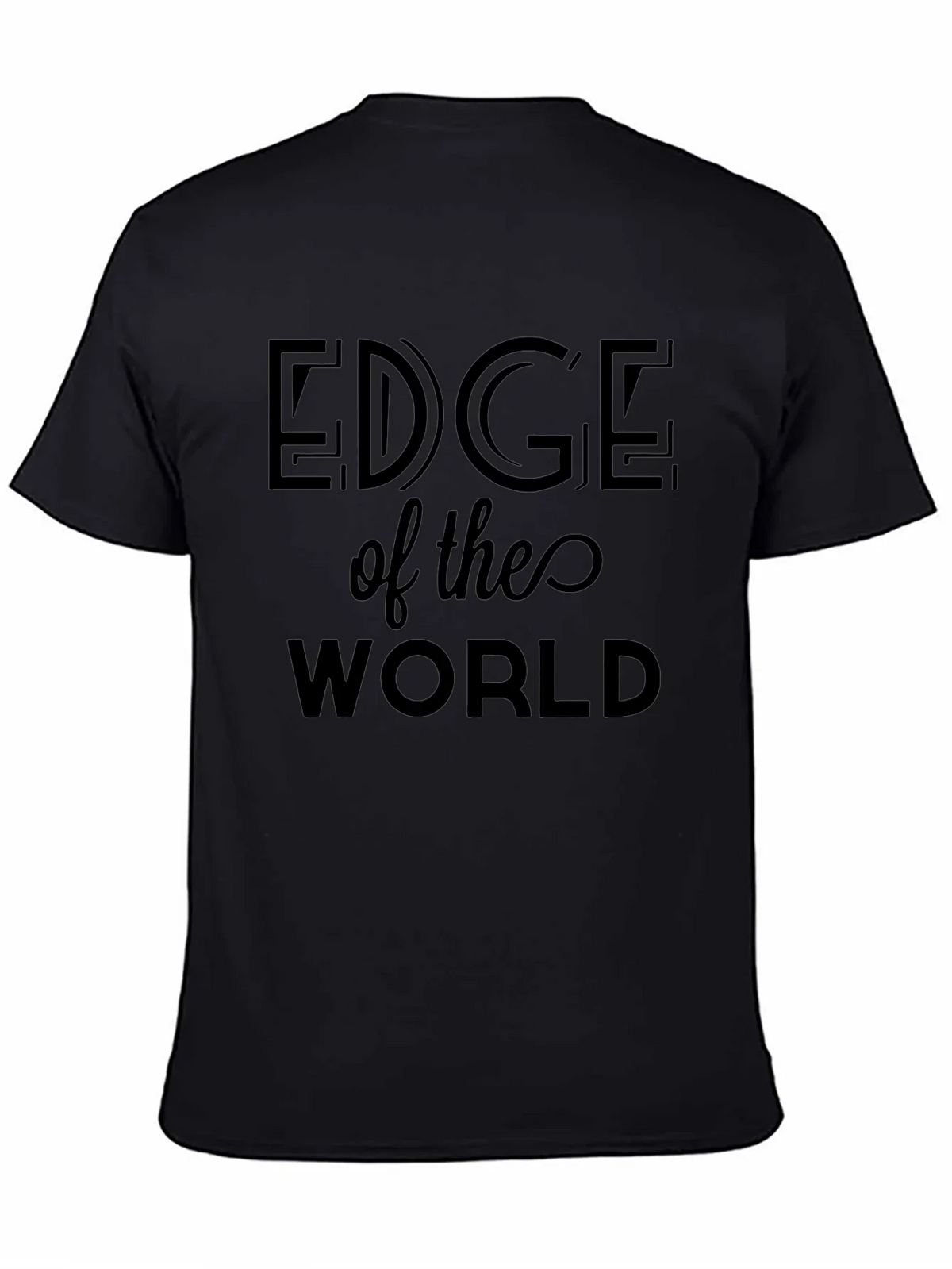 Edge of the World Black T-Shirt