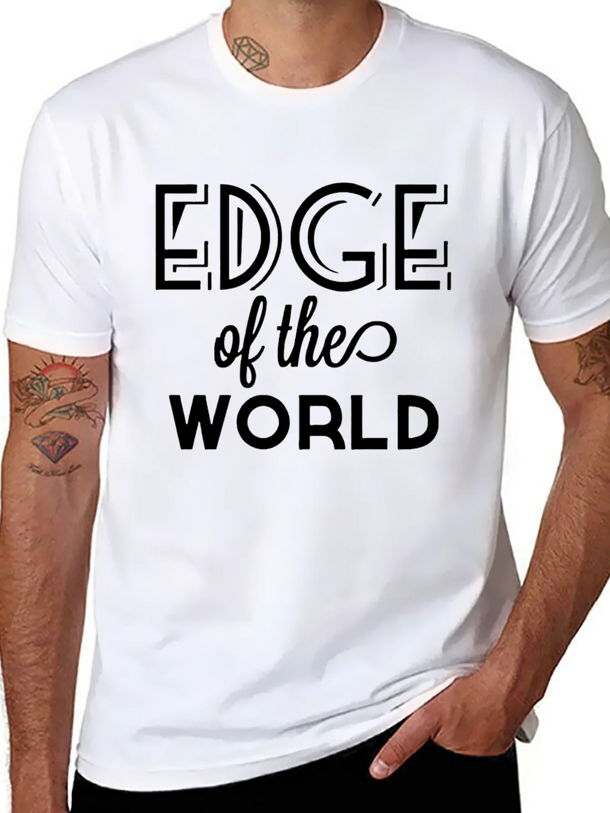 Edge of the World Black T-Shirt