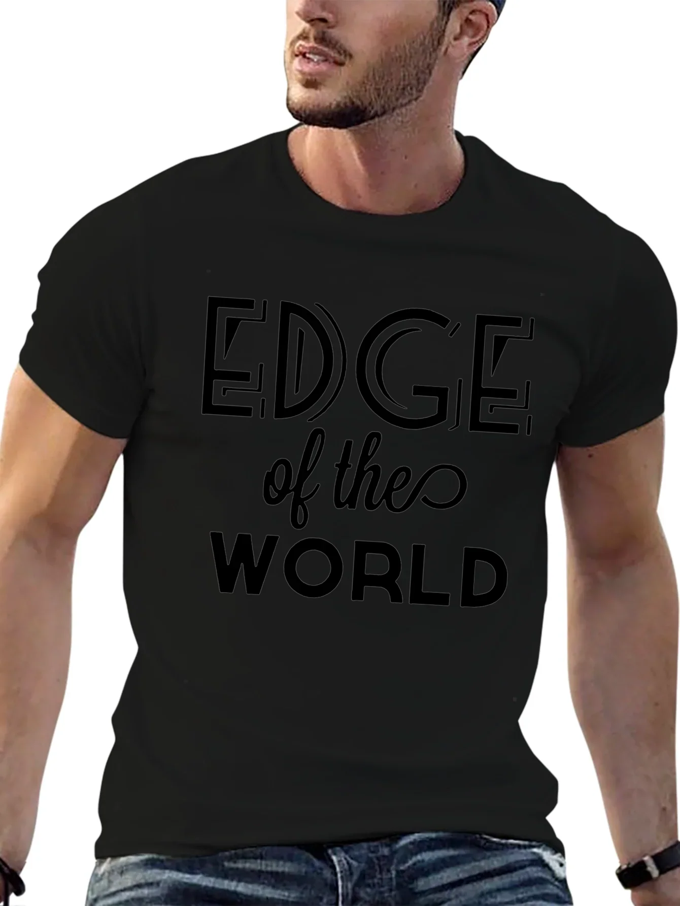 Edge of the World Black T-Shirt