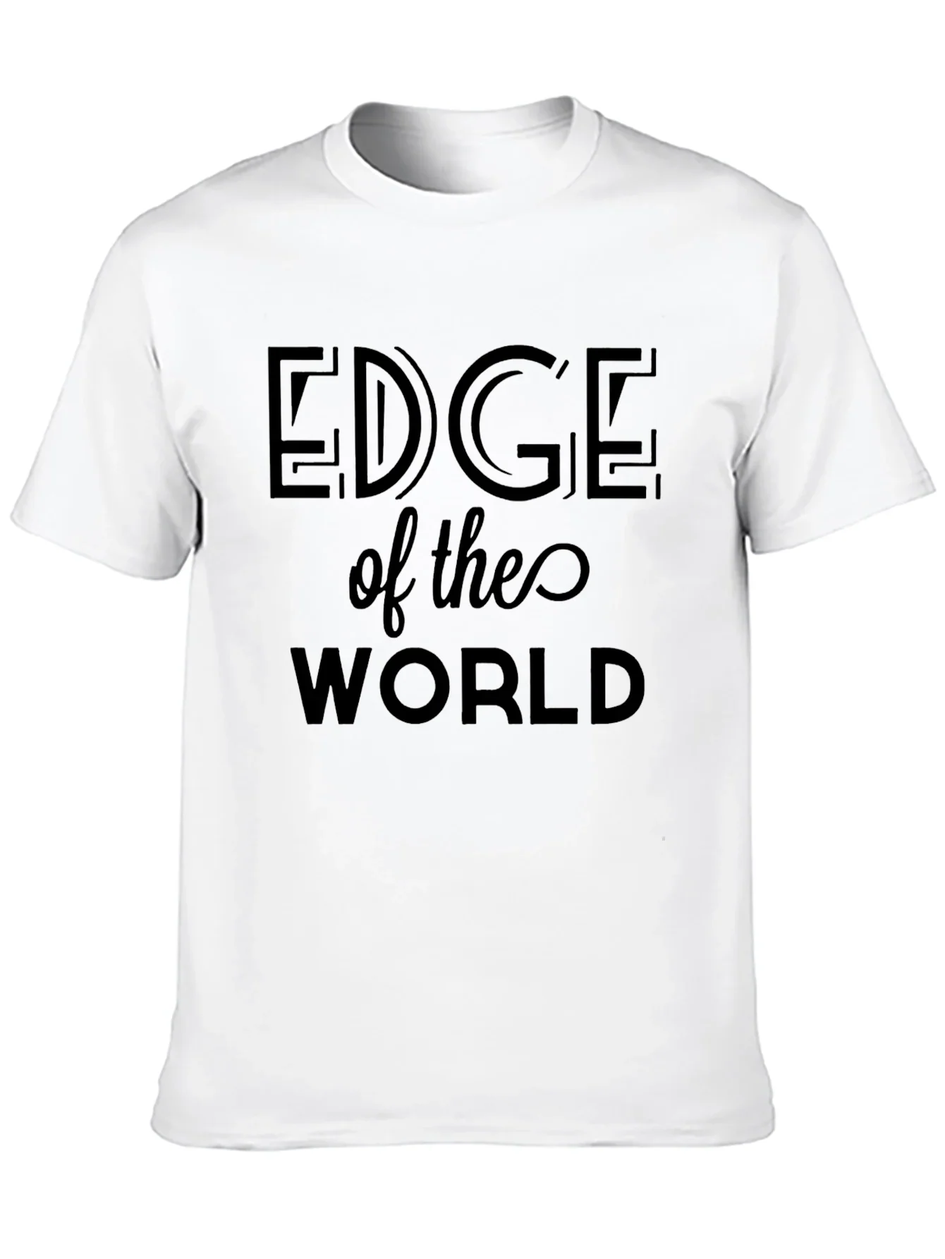 Edge of the World Black T-Shirt