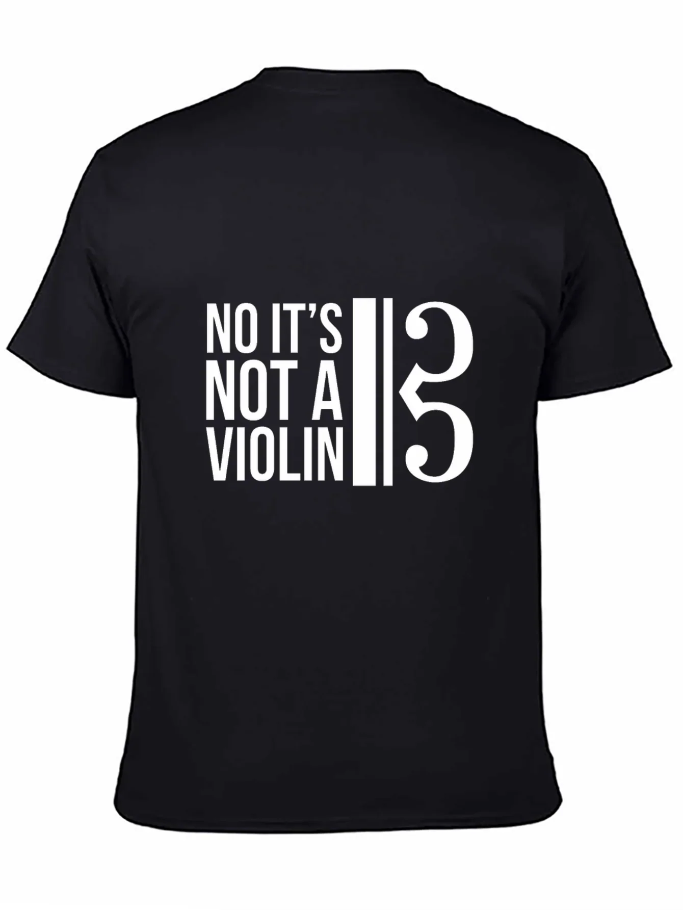 Bass Clef T-Shirt: No Its Not a Violin!