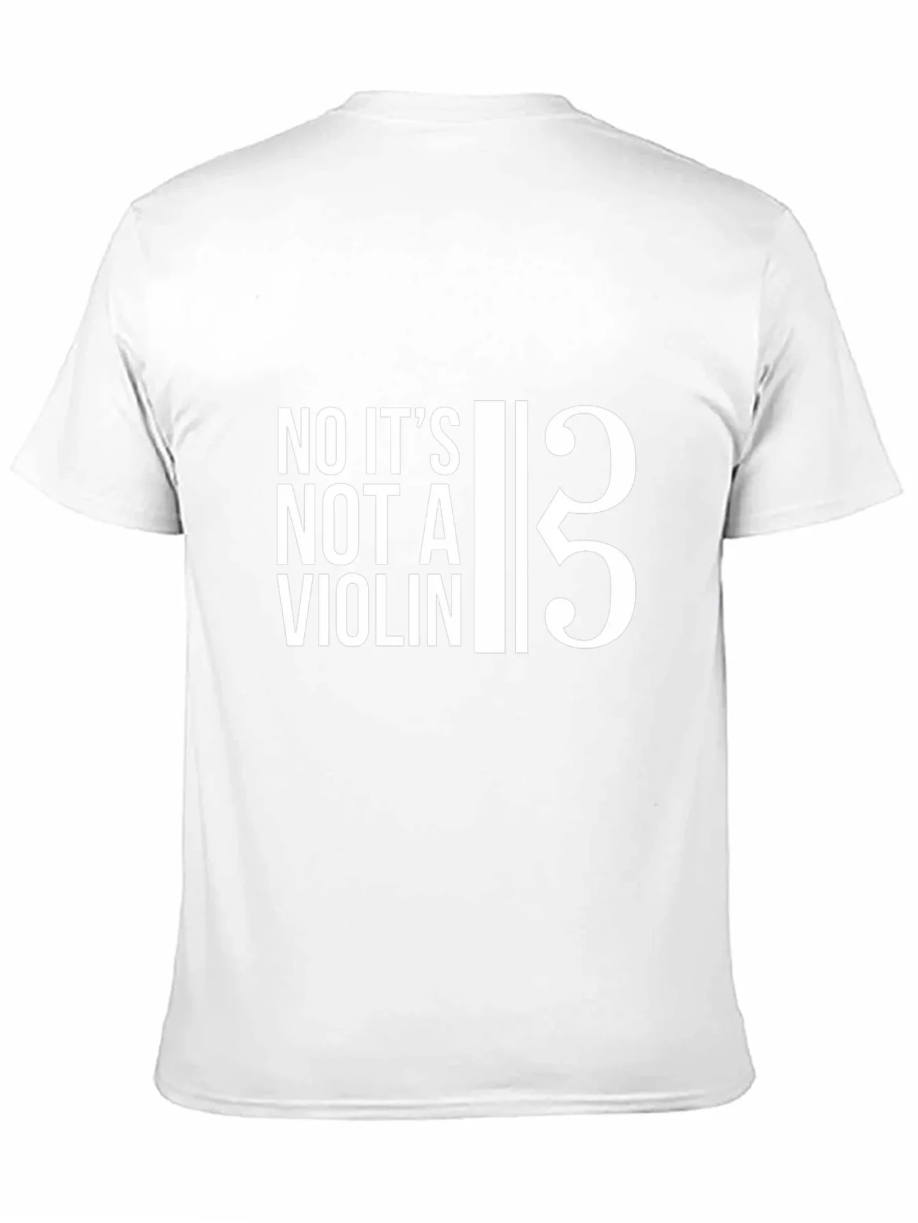 Bass Clef T-Shirt: No Its Not a Violin!